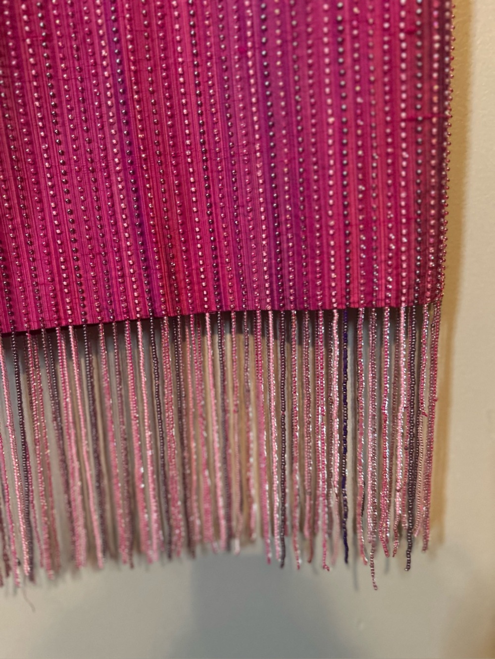 Muse silk skirt with fringe - Picture 5 of 15
